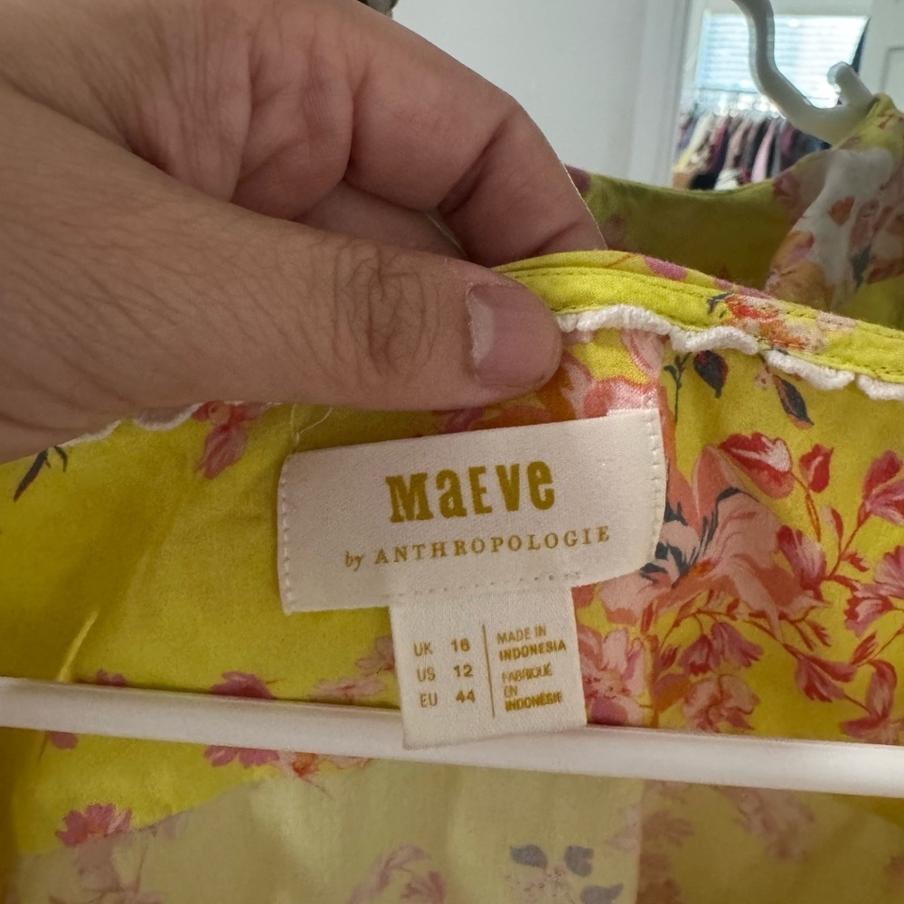 Maeve by Anthropologie Ashlee Ruffled Blouse - Picture 6 of 6